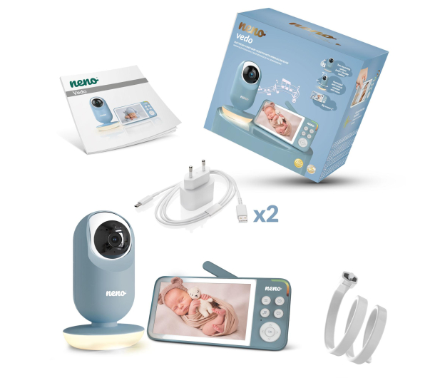 Neno VEDO BLUE - NENO VEDO BLUE elektroniczna niania 2,4 GHz z ka - 1360059 - zdjęcie 7